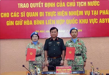 Two more Vietnamese military officers to join UN peacekeeping forces