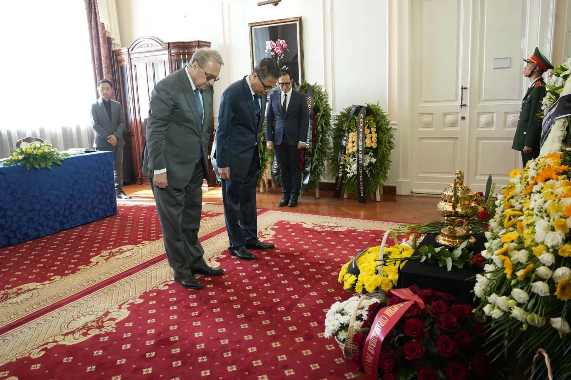 Lễ viếng Tổng Bí thư Nguyễn Phú Trọng tại Liên bang Nga