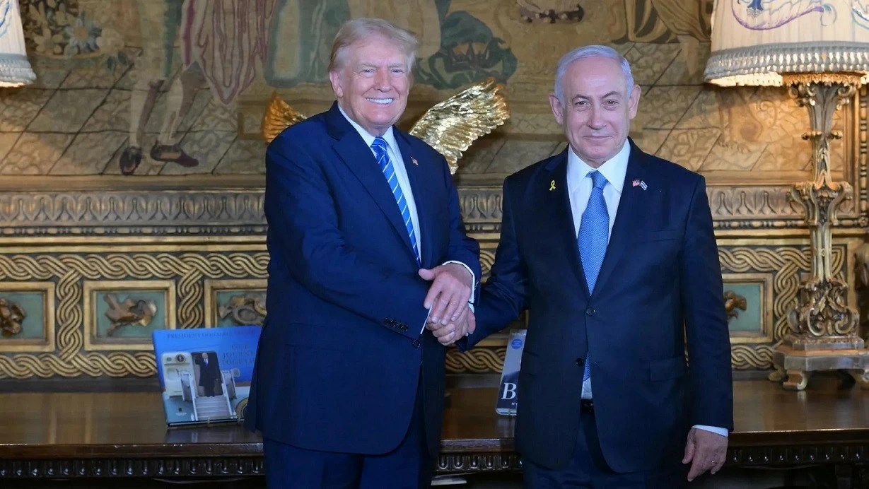 Cựu Tổng thống Trump và Thủ tướng Israel Benjamin Netanyahu gặp nhau tại Mar-a-Lago vào ngày 26 tháng 7 năm 2024. Ảnh: Văn phòng Báo chí Chính phủ Israel