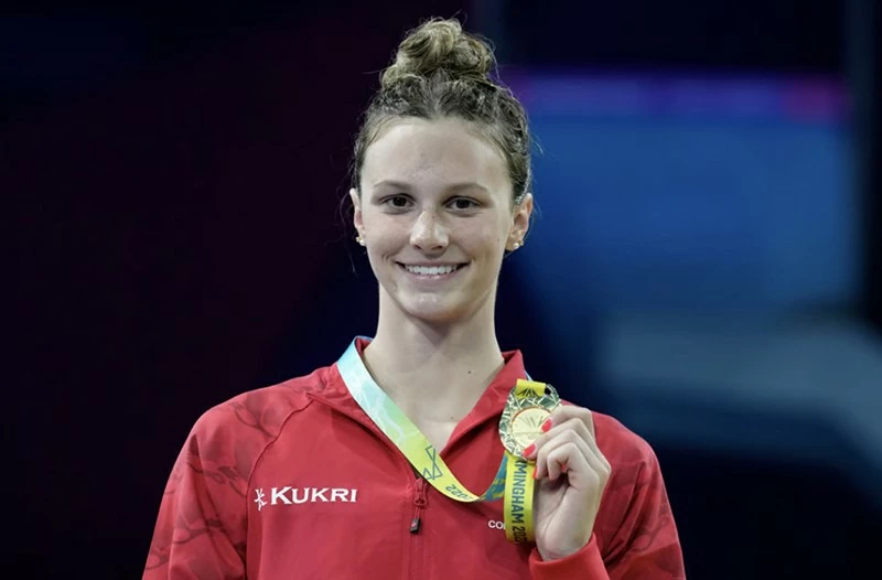 Vận động viên bơi lội người Canada Summer McIntosh đang muốn phá vỡ nhiều kỷ lục hơn nữa tại Thế vận hội Paris. Ảnh: AP