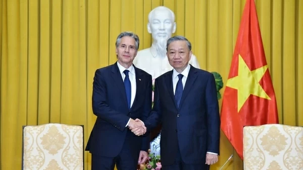 President To Lam welcomes US Secretary of State Antony Blinken