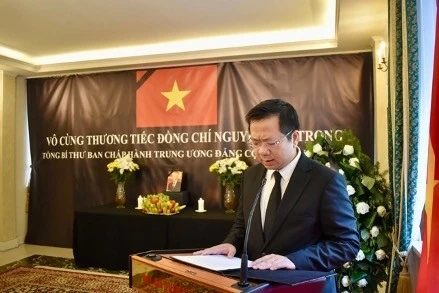 Đại sứ Hà Hoàng Hải phát biểu tại Lễ viếng.
