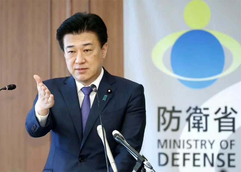 Bộ trưởng Quốc phòng Minoru Kihara đã tuyên bố sẽ ưu tiên phát triển năng lực tên lửa tầm xa của Nhật Bản. Ảnh: Kyodo