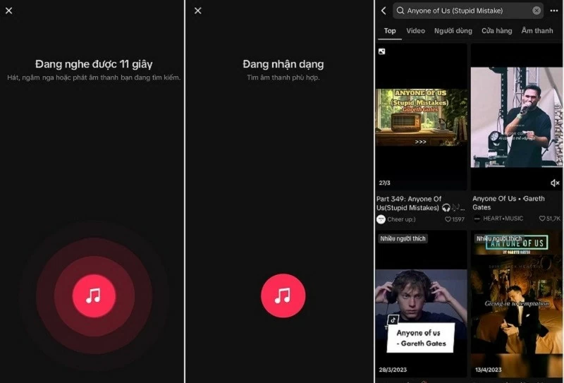 Người dùng TikTok đã có thể tìm kiếm bài hát thông qua việc ngân nga hoặc ghi âm chính bài hát đó