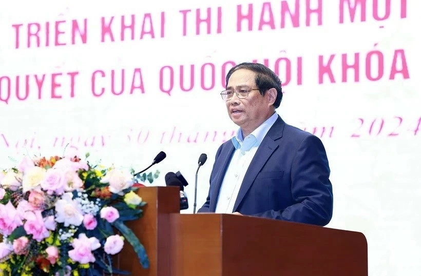 PM Pham Minh Chinh chairs national conference on law implementation