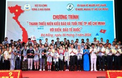 Thanh thiếu niên kiều bào và tuổi trẻ TP. Hồ Chí Minh hướng về biển, đảo quê hương