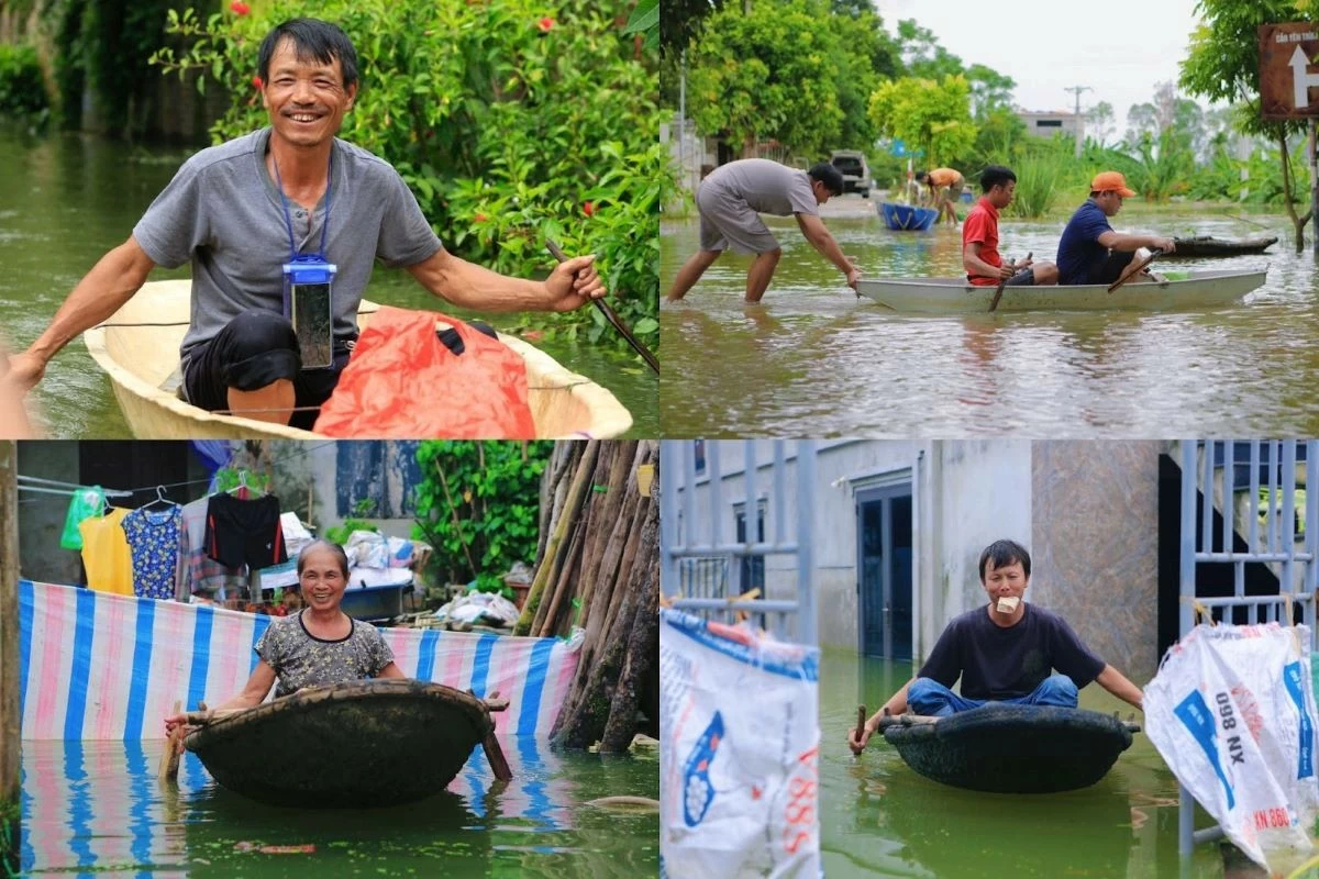 Xót xa cảnh người dân Chương Mỹ sống chung với lũ