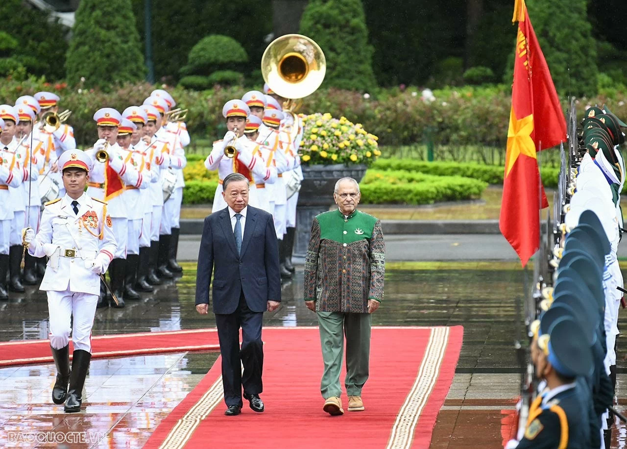 Chủ tịch nước Tô Lâm chủ trì lễ đón chính thức Tổng thống Timor-Leste Jose Ramos-Horta