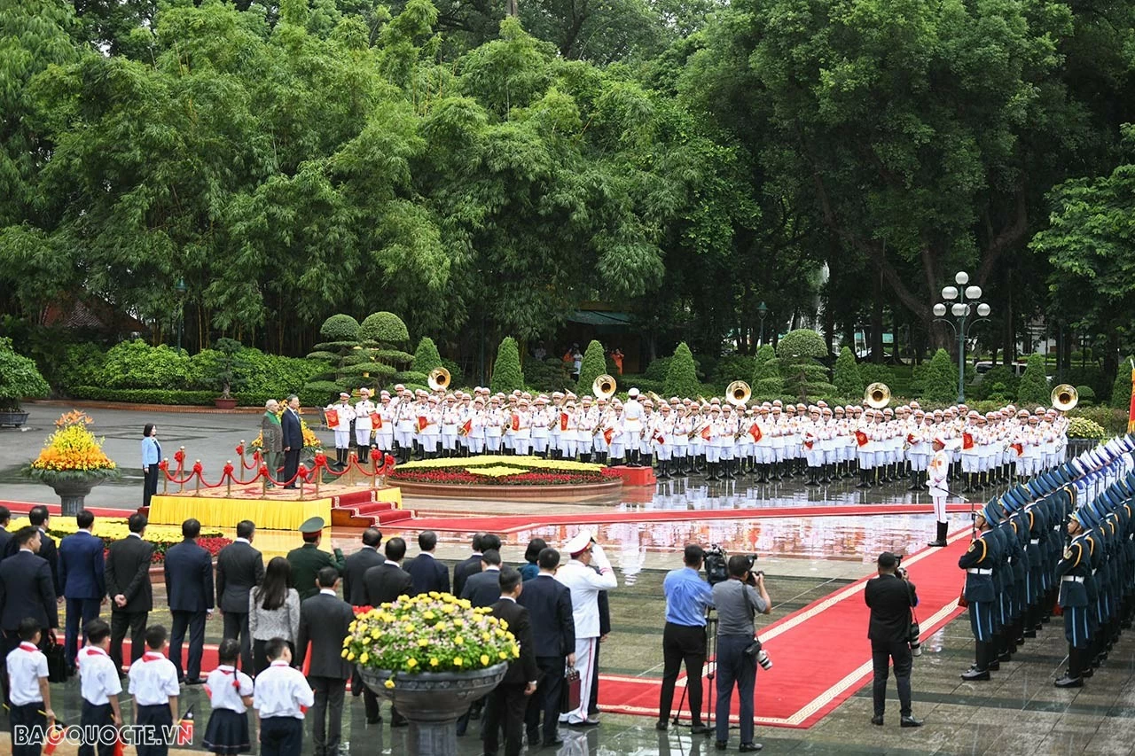 Chủ tịch nước Tô Lâm chủ trì lễ đón chính thức Tổng thống Timor-Leste Jose Ramos-Horta