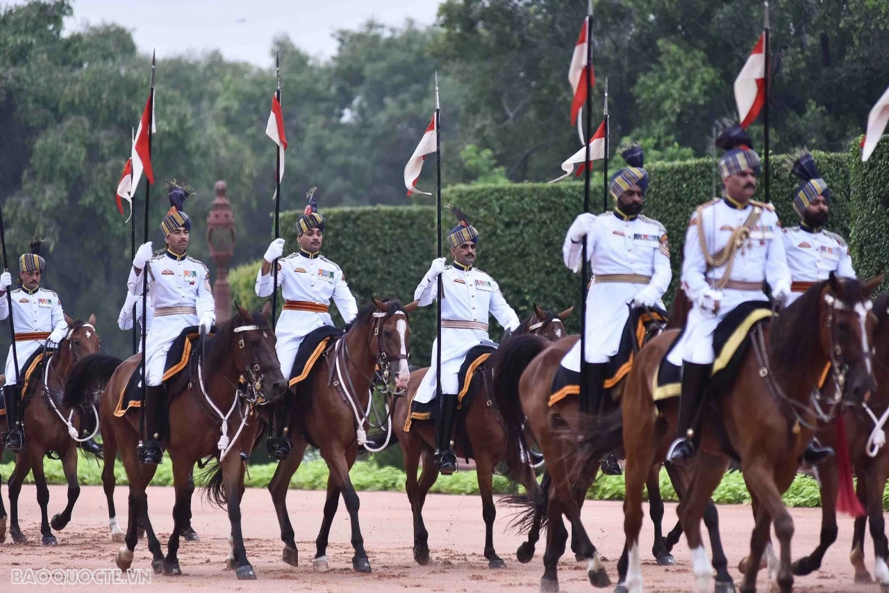 Welcome ceremony held for Prime Minister Pham Minh Chinh in New Delhi