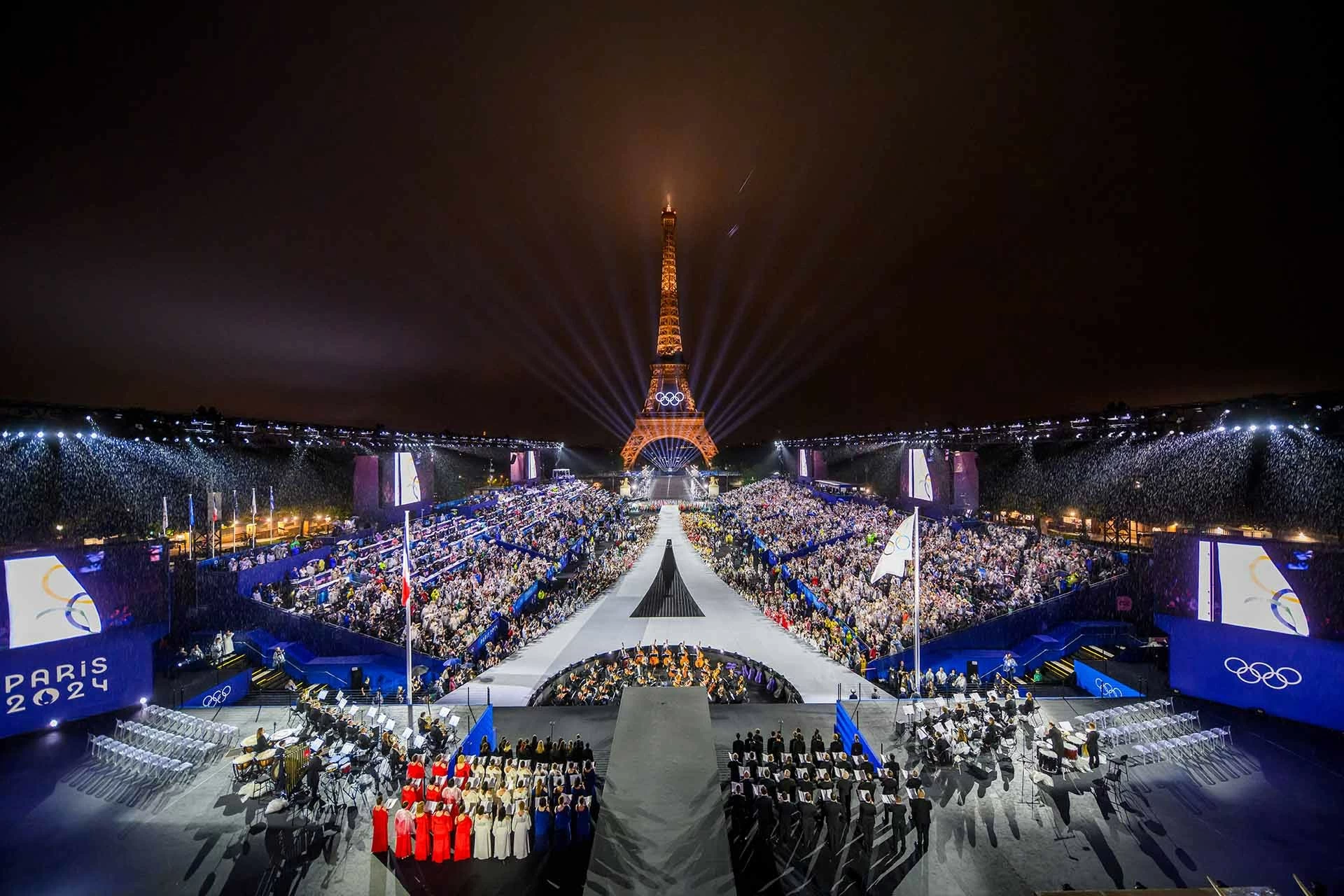 Thế vận hội Olympic mùa Hè lần thứ 33 khai mạc ngày 26/7 trên sông Seine ở thủ đô Paris, Pháp. (Nguồn: Reuters)