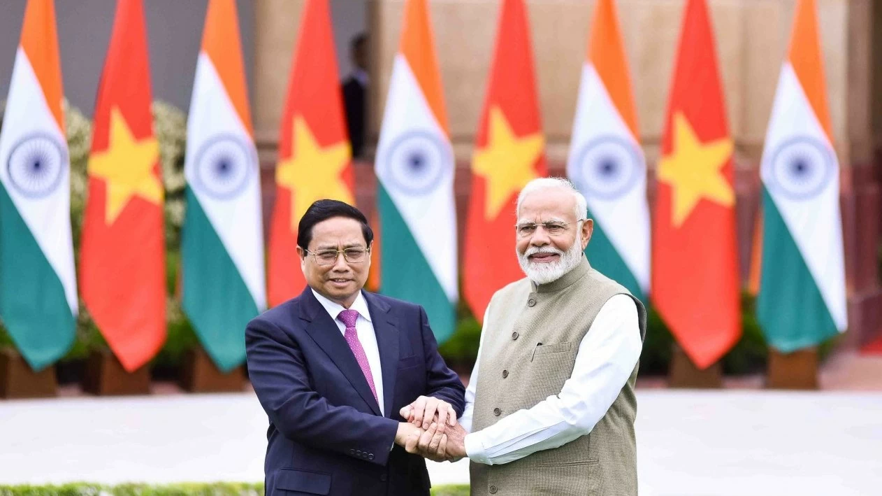 Welcome ceremony held for Prime Minister Pham Minh Chinh in New Delhi