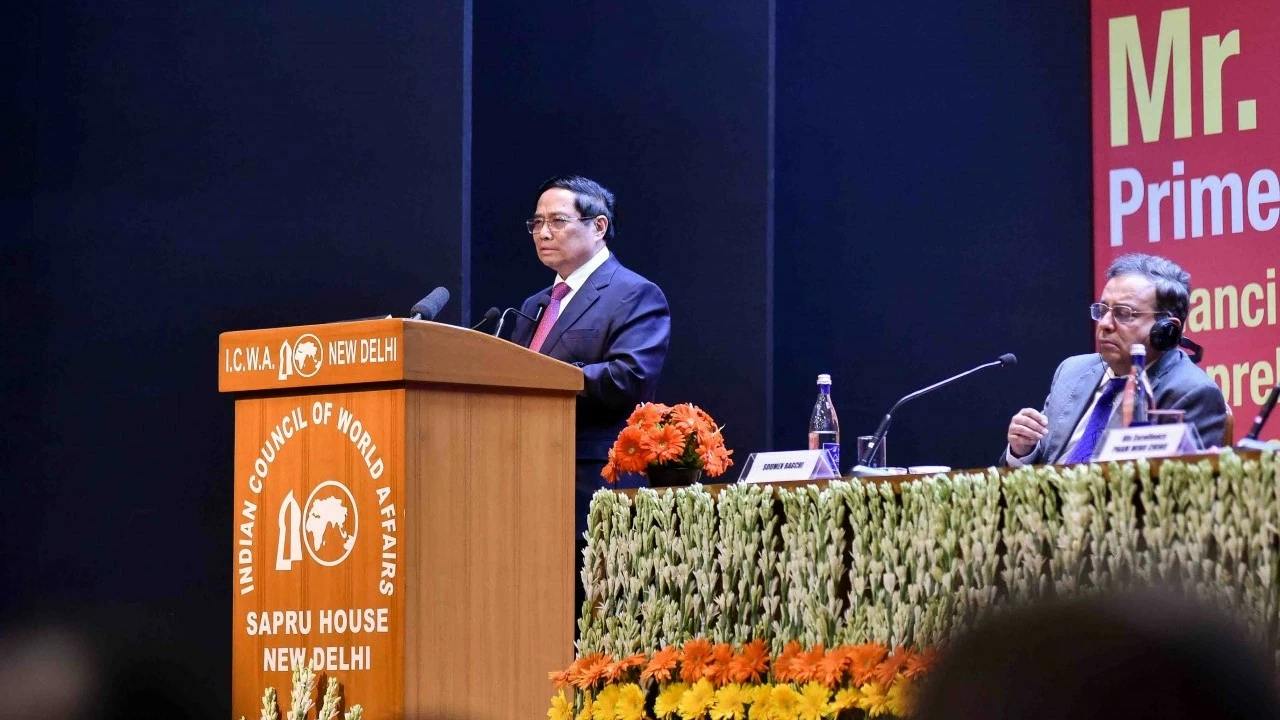 PM Pham Minh Chinh delivers policy speech at Indian Council of World Affairs