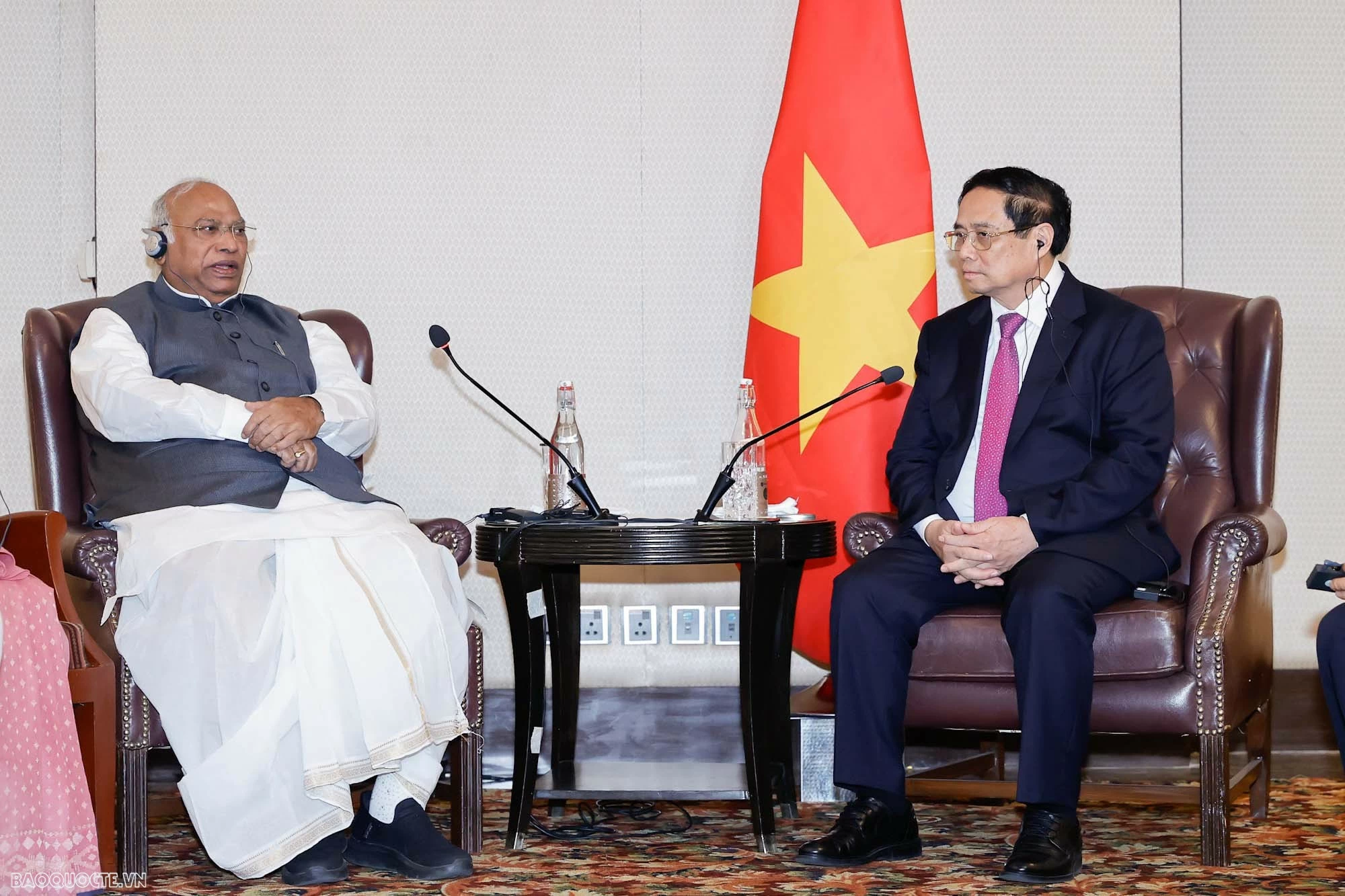 PM Pham Minh Chinh receives presidents of Indian parties in New Delhi