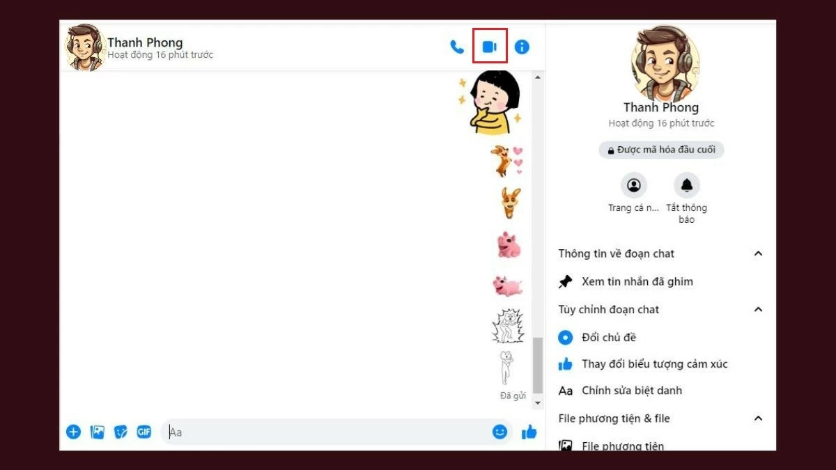 Bật filter trên Messenger khi call trên máy tính, điện thoại siêu nhanh