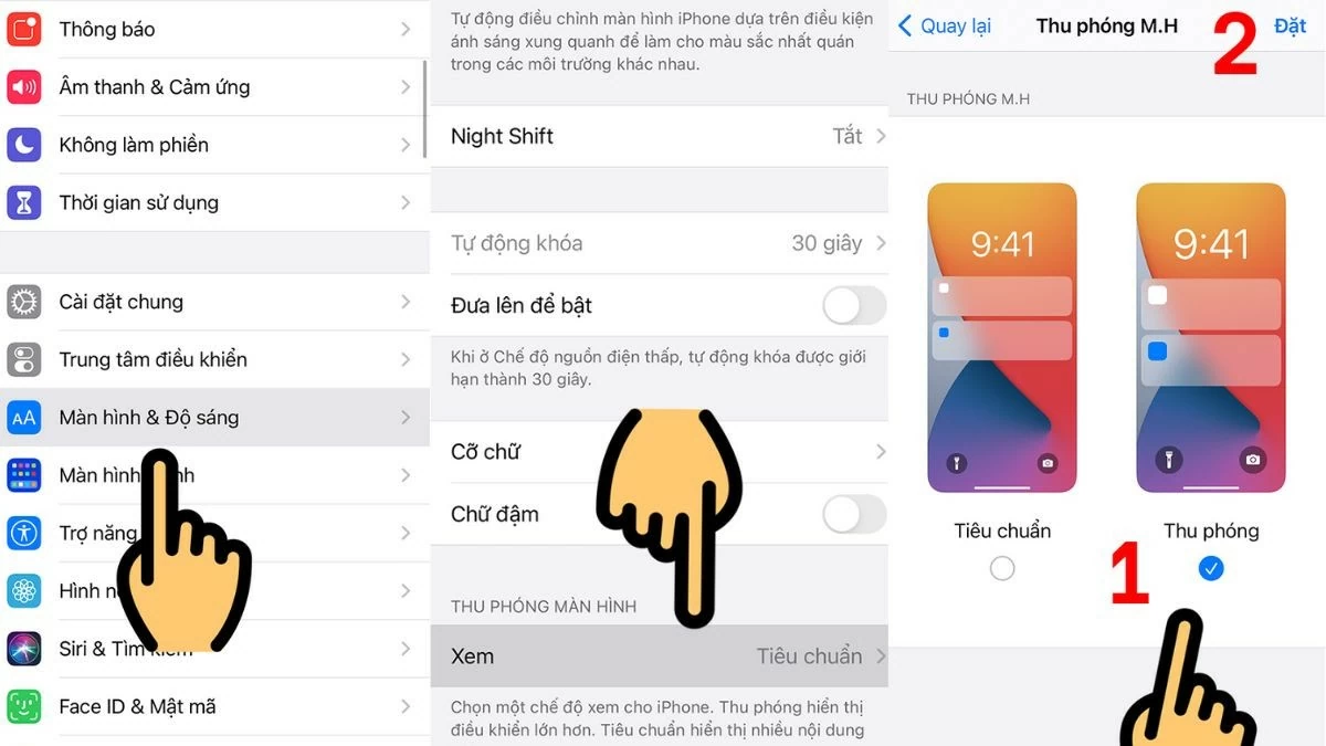 Phóng to, thu nhỏ màn hình iPhone cực đơn giản và dễ dàng