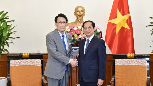 FM Bui Thanh Son receives head of Japanese LDP's Policy Research Council