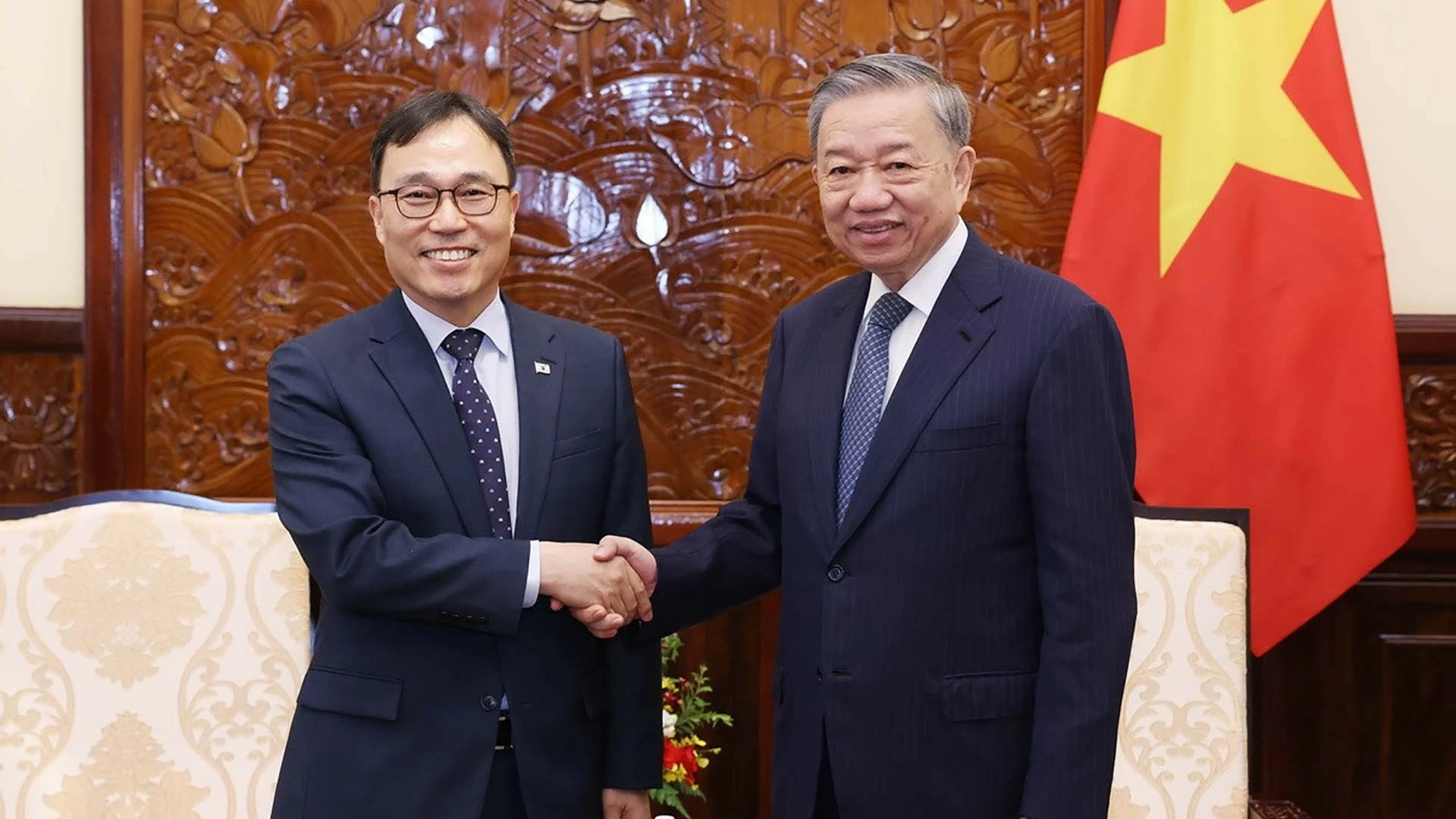 Chủ tịch nước Tô Lâm tiếp Đại sứ Hàn Quốc Choi Young Sam