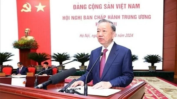 Party Central Committee elects Politburo member and President To Lam as Party General Secretary