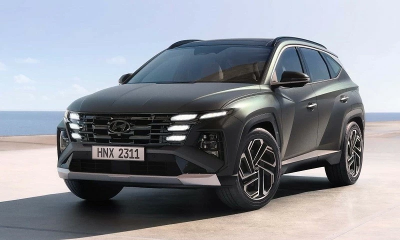 Ngoại thất Hyundai Tucson 2024 thay đổi nhẹ ở phần đầu xe.