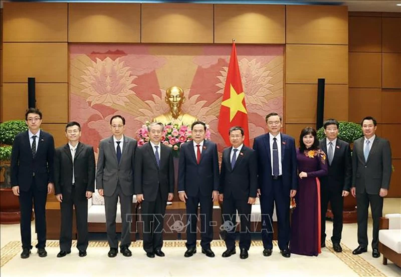 Chủ tịch Quốc hội Trần Thanh Mẫn tiếp Đại sứ Trung Quốc Hùng Ba
