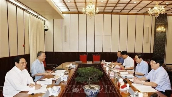Party General Secretary To Lam chairs meeting of key leaders to outline major tasks for August
