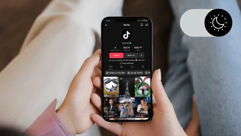 Bảo vệ mắt khi xem video trên TikTok