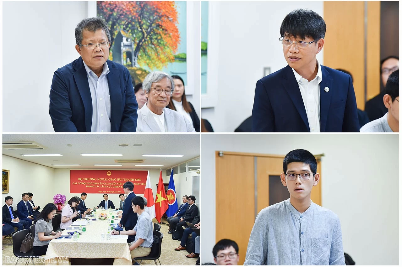 Bộ trưởng Ngoại giao Bùi Thanh Sơn gặp mặt trí thức người Việt và trao tặng huân, huy chương cho bạn bè Nhật Bản Bộ trưởng Ngoại giao Bùi Thanh Sơn gặp mặt trí thức người Việt và trao tặng huân, huy chương cho bạn bè Nhật Bản