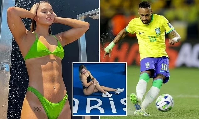 Neymar muốn làm quen nữ VĐV xinh đẹp Luana Alonso. (Nguồn: Daily Mail)