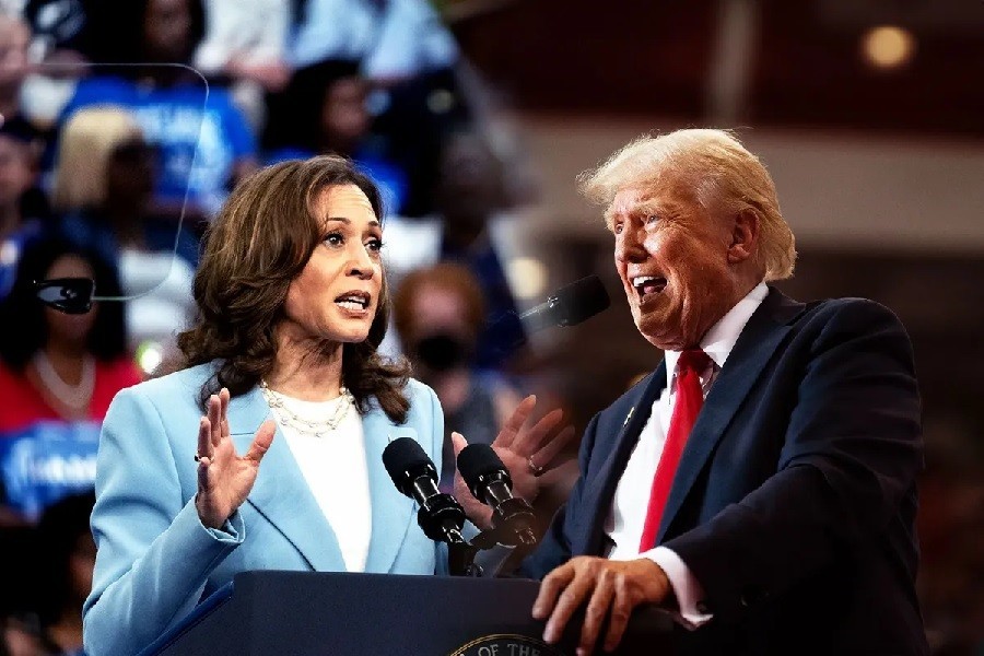 ung vien kamala harris de nghi ong donald trump bat micro trong suot cuoc tranh luan