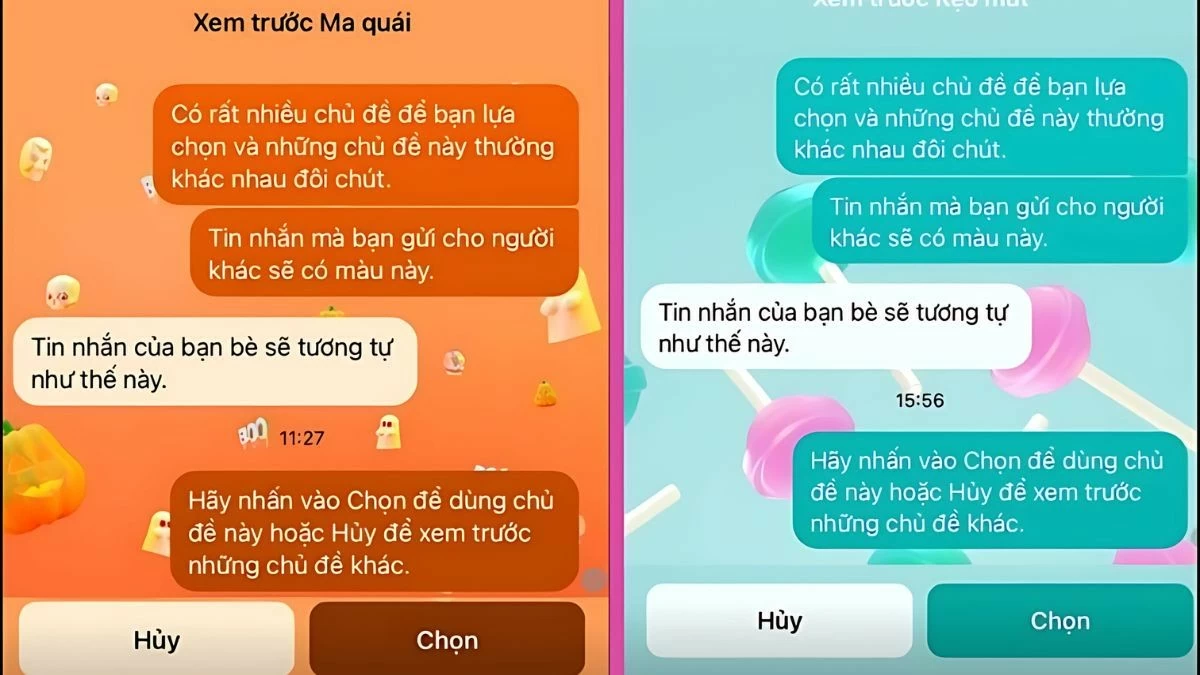 Thay đổi hình nền Messenger trên điện thoại, máy tính