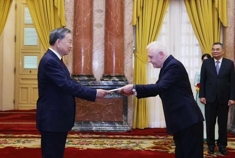 President To Lam receives newly accredited Ambassadors of Argentina, Algeria, Germany, DPRK