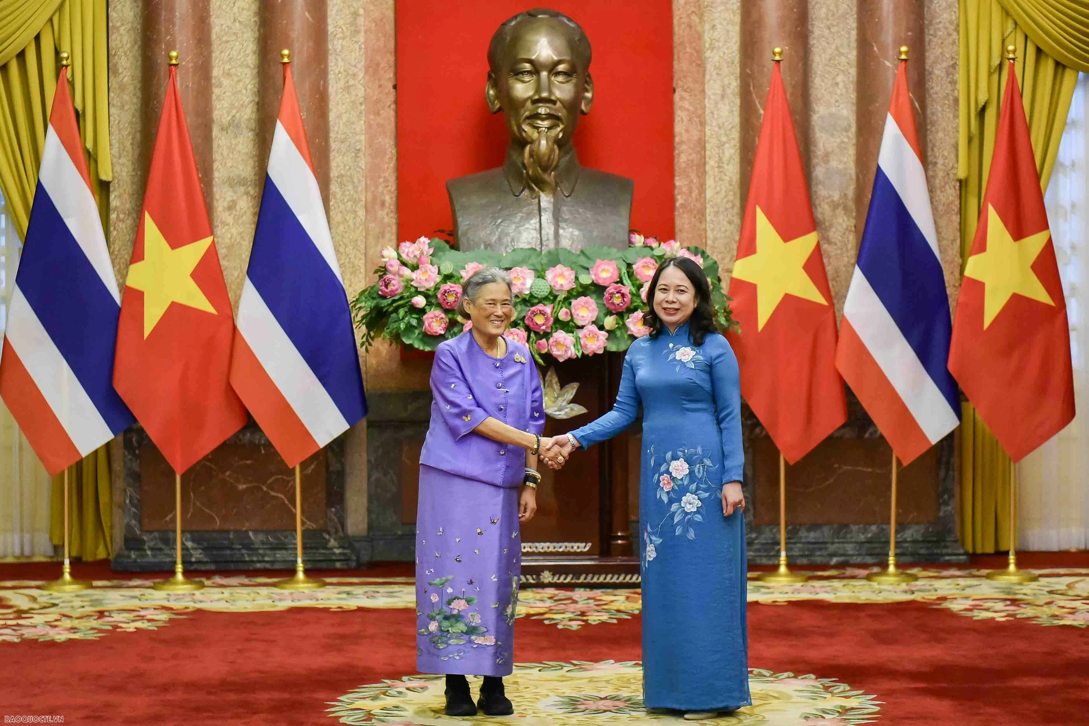 Vice President vo Thi Anh Xuan receives Thai Princess Maha Chakri Sirindhorn