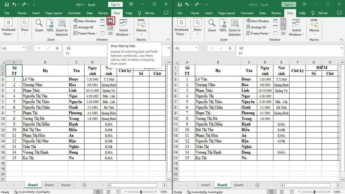 5 cách loại bỏ sự trùng lặp dữ liệu giữa 2 file Excel