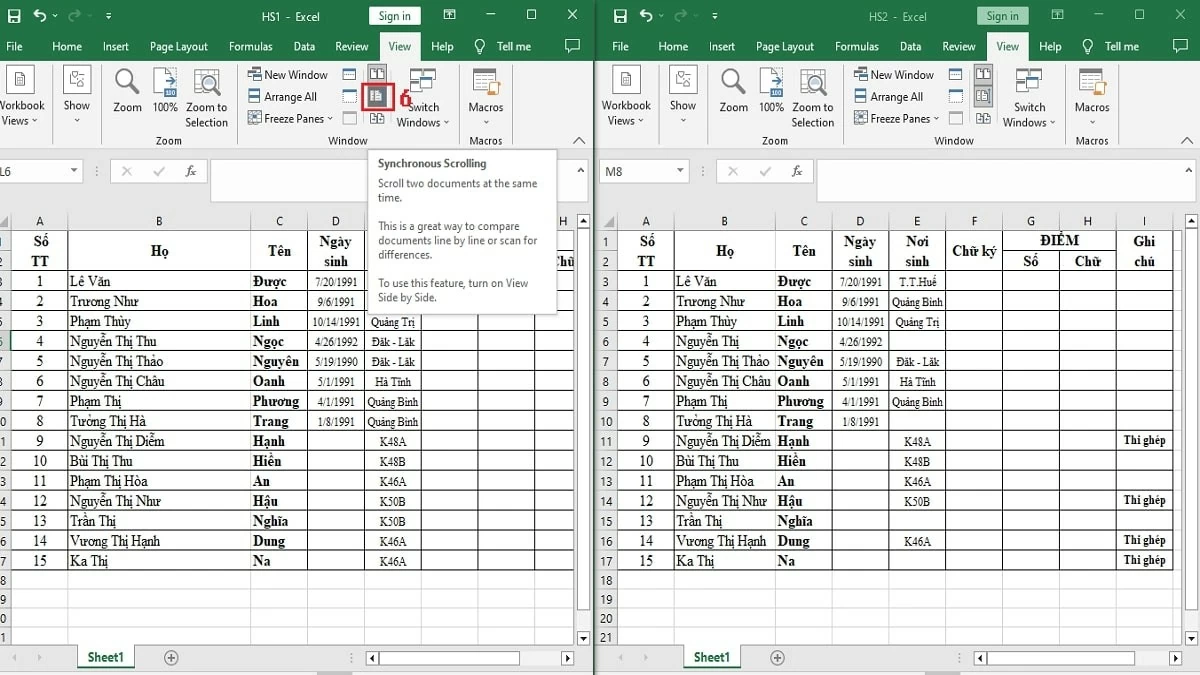 5 cách loại bỏ sự trùng lặp dữ liệu giữa 2 file Excel