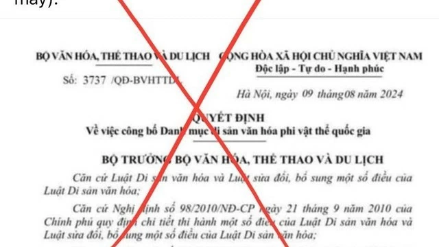 Cháo lươn Nghệ An được đề cử Di sản văn hóa phi vật thể là thông tin sai sự thật