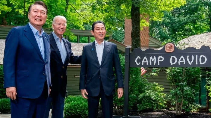 Thủ tướng Kishida và Tổng thống Biden không tái tranh cử, thượng đỉnh Mỹ-Hàn-Nhật liệu có diễn ra trong năm nay? (AP) Thủ tướng Kishida và Tổng thống Biden không tái tranh cử, thượng đỉnh Mỹ-Hàn-Nhật liệu có diễn ra trong năm nay? (AP)