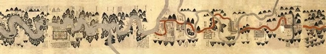 Họa đồ hành trình đi sứ Trung Hoa thời Minh Mạng (1825).