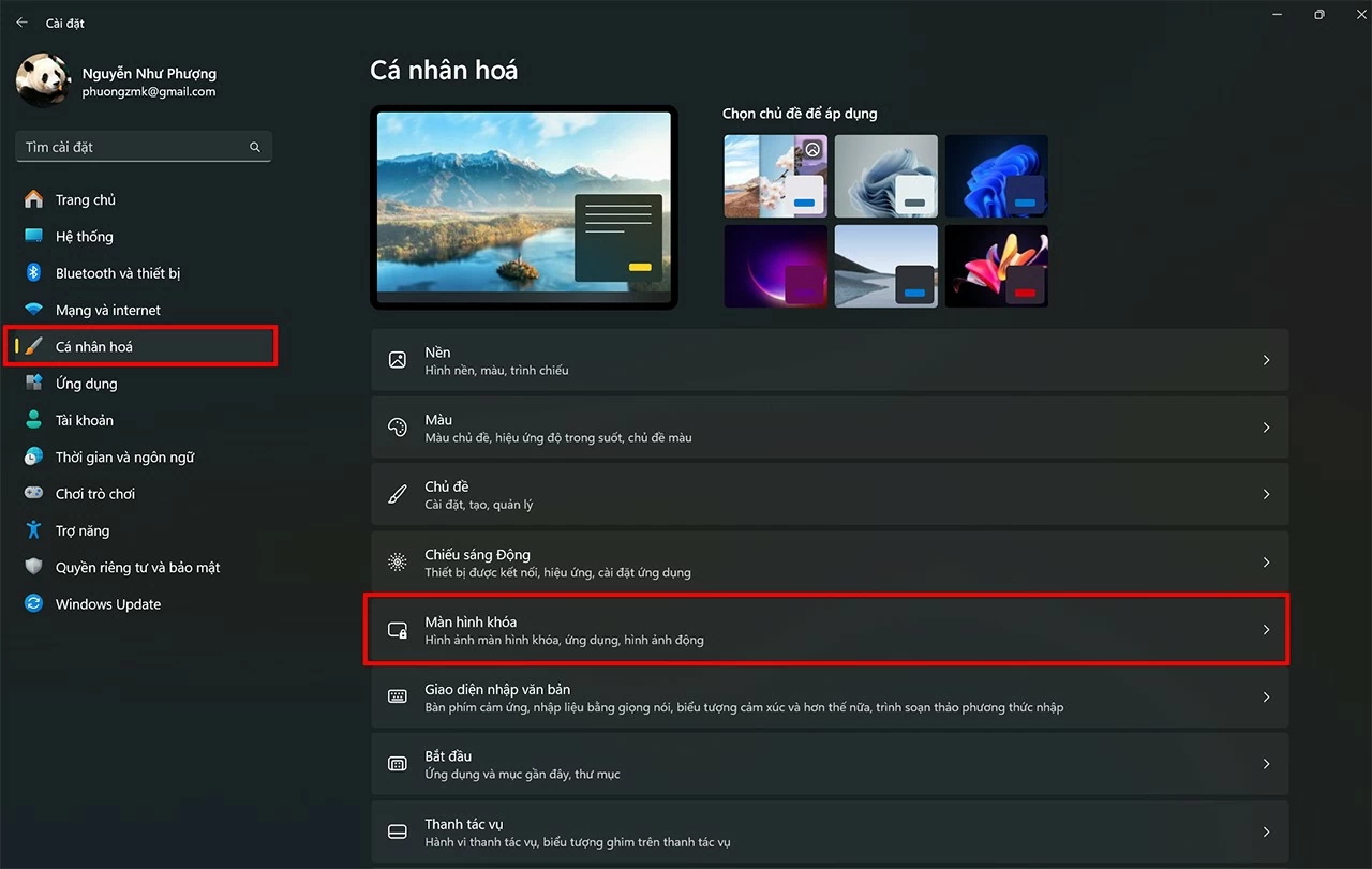 Tắt widget màn hình khóa trên Windows 11 đơn giản nhất