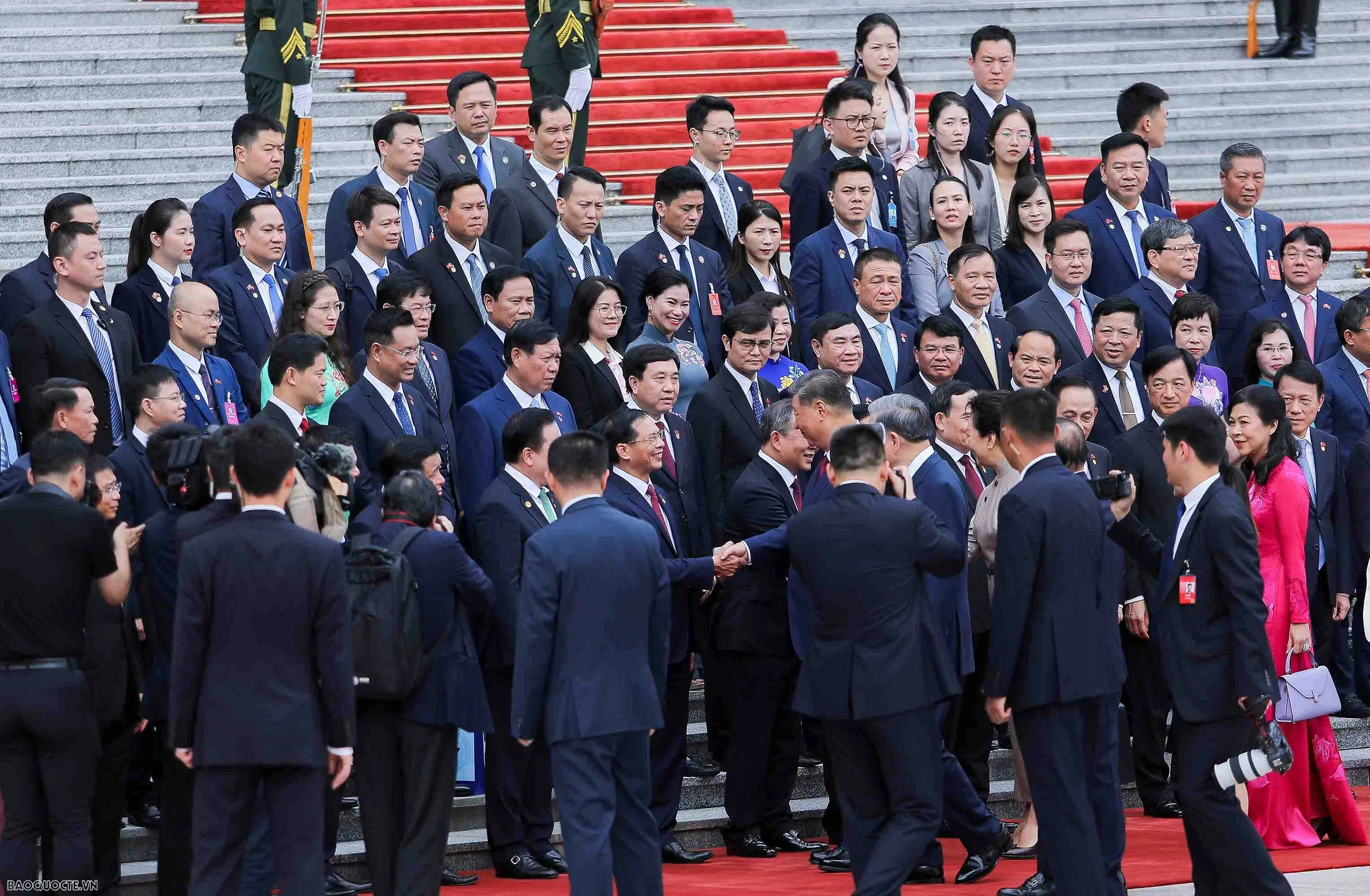 Welcome ceremony with 21-gun salute held for General Secretary, President To Lam on state visit to China