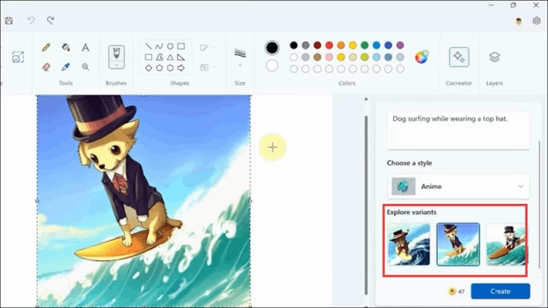 Cách sử dụng Paint CoCreator trên Copilot+ PC để vẽ tranh cực nhanh