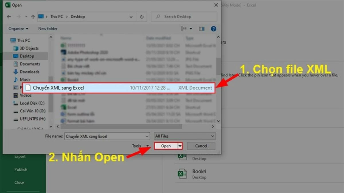 5 cách chuyển file XML sang Excel miễn phí dễ dàng