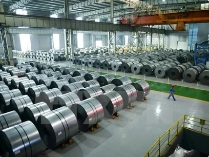 India has initiated an anti-dumping investigation into certain steel products originating from Vietnam. (Photo: VNA)