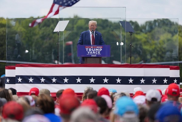 US Election 2024: Donald Trump reappears at outdoor event after assassination attempt, Harris attacked by Republicans