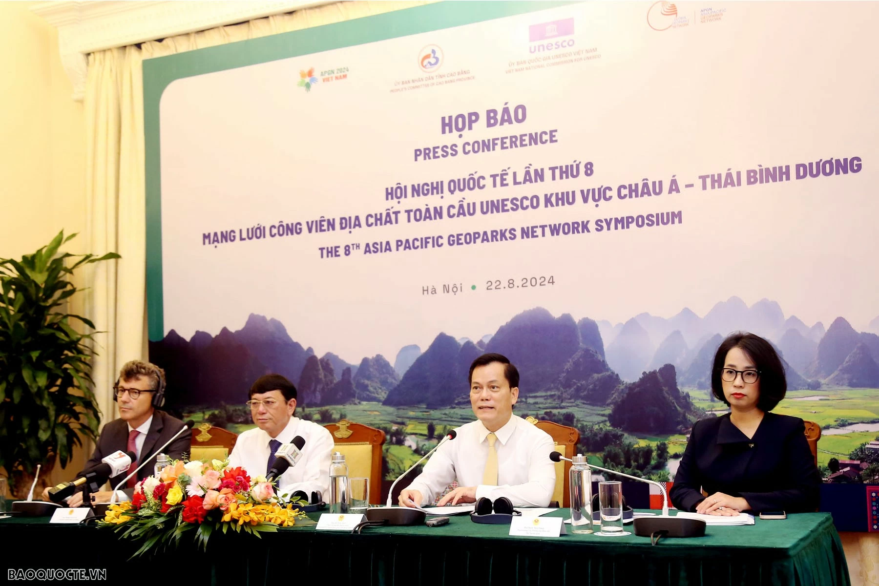 Họp báo về Hội nghị quốc tế lần thứ 8 của Mạng lưới Công viên địa chất UNESCO khu vực châu Á   Thái Bình Dương (APGN 8)