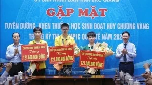 Bac Giang awards outstanding students at international Olympiad