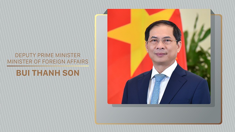 deputy prime ministers minister of foreign affairs bui thanh son