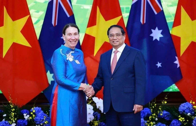 PM Pham Minh Chinh welcomes Australia Senate President Sue Lines in Hanoi