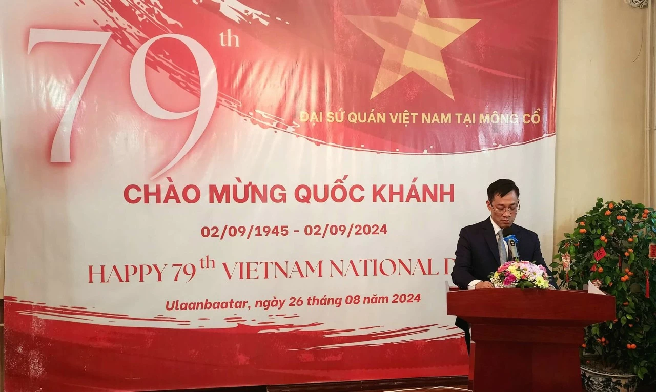 Đại sứ quán Việt Nam tại Mông Cổ tổ chức Lễ kỷ niệm 79 năm Quốc khánh