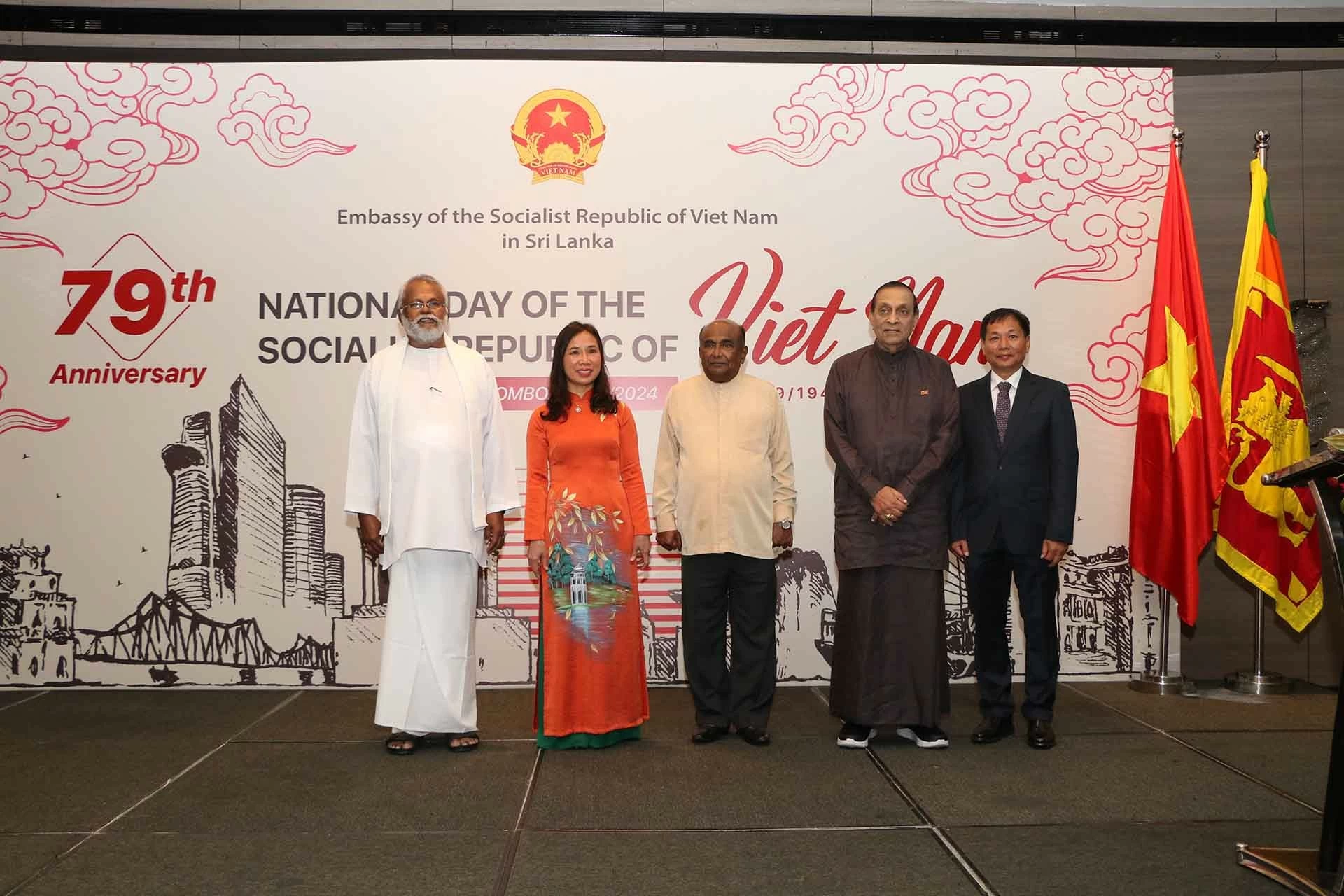 Đại sứ quán Việt Nam tại Sri Lanka tổ chức kỷ niệm Quốc khánh lần thứ 79 Đại sứ quán Việt Nam tại Sri Lanka tổ chức kỷ niệm Quốc khánh lần thứ 79